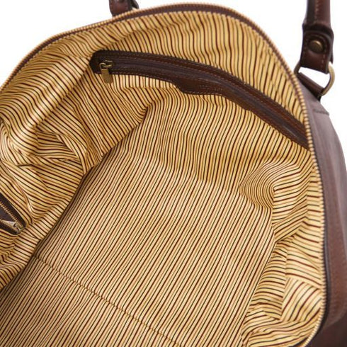 Oslo - Leather travel duffle bag - Weekender bag